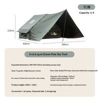 Tente gonflable familiale d'extérieur avec moustiquaire et tapis de sol, idéale pour le camping et le jardin – Vente en gros directe usine