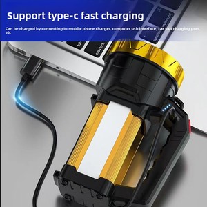 Lampe torche portable super lumineuse longue portée à énergie solaire pour la randonnée, <span class=keywords><strong>le</strong></span> <span class=keywords><strong>camping</strong></span>, l'extérieur et la maison, haute puissance - Product Image 3