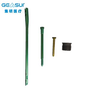 Implan Ortopedi Geasure untuk Trauma, Paku Intramedullary Multifungsi Antegrade <span class=keywords><strong>Femoral</strong></span> Retrograde Titanium Kelas III 1 Tahun - Product Image 1