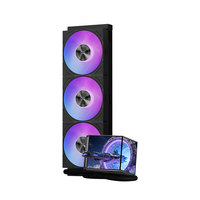 Refroidisseur de processeur liquide ARGB 360 mm pour DX360, écran LCD, radiateur de refroidissement par eau AIO, ventilateur RGB, roulement à billes, cuivre, aluminium