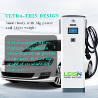 Borne de recharge rapide pour véhicules électriques DC 20-40 kW, sur pied, à une seule prise CCS2