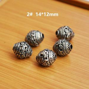 Perles en argent Sanqi à motif en serpentin, nuages porte-bonheur pour la fabrication de bracelets, origine Jinhua, moulage sous pression Z014 - Product Image 3