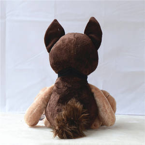 Schnauzer Figuur Duitse Herder Politiehond Schattige Pluche Speelgoed Meester Hond Pop Kinderen Cadeau Groothandel - Product Image 6