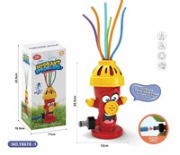 Jouets d'été aquatiques d'extérieur : Arroseurs de pelouse en plastique en forme de cactus, de poteau d'incendie et d'escargot – Cadeaux ludiques