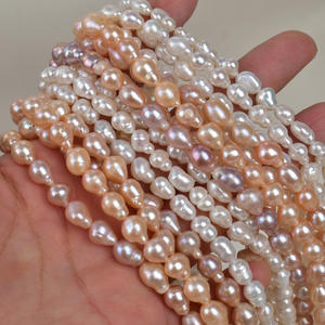 Cuentas de Perlas de Agua Dulce Blancas Naturales, Estilo Barroco, Forma de Gota de Agua, para Hacer Collares y Pulseras Hechos a Mano - Product Image 2
