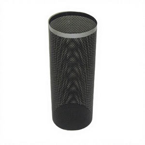<b>Round</b> Cylindrical Umbrella Stand Easy Portable Lightweight Metal Wire Mesh Body Material Umbrellas Holder for Floor Display - Product Image 1