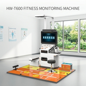 Station de contrôle de santé Lejia Fitness avec balance mécanique en acier, écran tactile LCD, kiosque personnalisable OEM/ODM - Product Image 2
