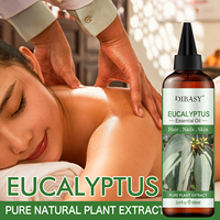 Huile Essentielle d'Eucalyptus 100ml (3-4 fl oz) 100% Pure, Extrait Végétal, Distillée à la Vapeur, Qualité Thérapeutique Naturelle, Pour Diffuseur
