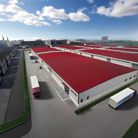 Talleres de estructura de acero de estilo industrial moderno Panel sándwich de construcción de metal de varios pisos para oficina Hospital Escuela Centro comercial