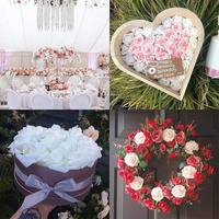 Têtes de roses artificielles en mousse de 7 cm pour arrangements floraux – Petites fausses roses en mousse pour événements – Fabricant