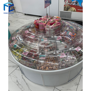 Penbo Trắng Hấp Dẫn Kẹo Cửa Hàng Thiết Bị/Kẹo Showcase/Kẹo Hiển Thị Tủ Để Bán - Product Image 5