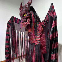Décoration électrique d'Halloween, accessoires de tuyau hanté, modèle de monstre animatronique pour les écoles intérieures, les jardins d'enfants, les garderies et les aéroports