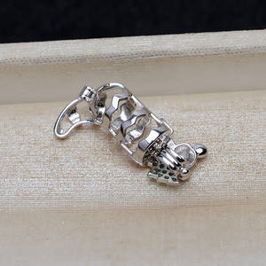 S925 Silver European American Mouse Christmas Tree <b>Pendant</b> 5-6.5 Non Porous <b>Pearl</b> DIY Empty Tray 4815 Fashion <b>Pendants</b> & <b>Charms</b> - Product Image 3