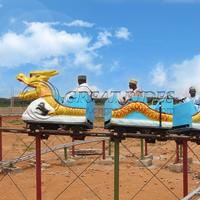 Prix bon marché Divertissement en plein air coulissant Dragon Roller Coaster Rides Piste électrique Mini Dragon Train à vendre