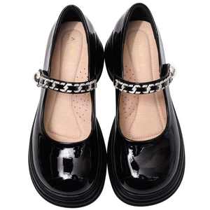 รองเท้าส้นตึก Mary Janes พร้อมสายรัดคริสตัล - Product Image 3