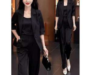 Siyah klasik yeni moda bayan iş elbisesi kadınlar için ince resmi bayanlar ofis etek takım elbise Lady iş elbisesi ofis - Product Image 4