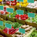 Kit d'étiquettes de prix en PVC, 25 étiquettes vertes avec supports et marqueur pour comptoirs de fruits et légumes - Product Image 6