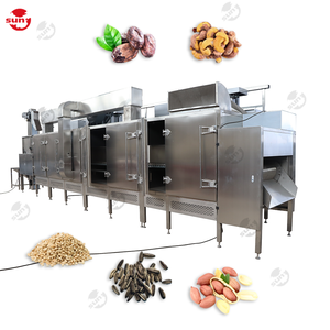 Máy Rang Hạt Hướng Dương Thương Mại Dây Chuyền Sản Xuất Máy Làm Nóng Bằng Khí Máy Rang Lúa Mạch Đậu Phộng - Product Image 6