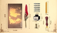Nouvel Arrivage – Stylo Plume Rétro Calligraphique Vintage avec Plume d'Oie et Kit Cadeau avec Sceau de Cire – Vente Flash