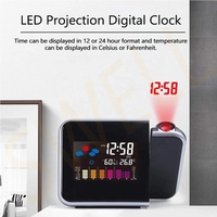 Affichage LCD couleur station météo projection réveil plafonnier bureau horloges de table