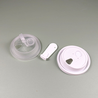 Couvre-gobelets en plastique jetables de 90 mm, couvercles séparés