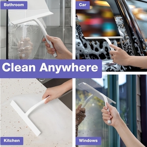 Luxury Silicone Rubber <strong>Shower</strong> <strong>Squeegee</strong> with Custom Logo for Mirror Window Cleaning Glass Wiping Customizable Luxury <strong>Shower</strong> Wiper - Product Image 5