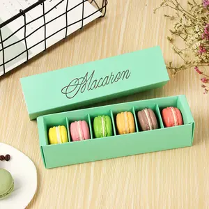 Custom Logo Macaron Box Creatief Transparant Pvc Plastic Macaron Box Cupcake Voedsel Verpakking Weg Te Nemen Dozen