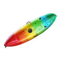 Kayak de pêche transparent en plastique pour 2 personnes, prix usine, certifié CE, capacité 100 kg, personnalisable, bateau à pédales aquatique