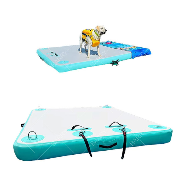 Inflatable Floating Dock and Swim Platform for Pool Beach Ocean-Water Sports Equipment