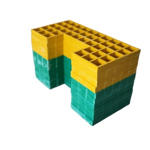 Plateforme en treillis de pultrusion en FRP, durable, en fibre de verre moulée, résistante à la corrosion, surface lisse, passerelle - Product Image 1