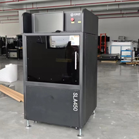 Imprimante 3D industrielle SLA 450 mm haute précision avec point laser réglable, plateforme de construction sur socle en marbre, nouvelle fonction de nivellement automatique USB