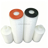 Cartouche filtrante plissée en PP de 10 pouces, fabricant DOE, 0,2 micron, pour filtration d'eau industrielle