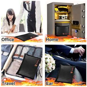 Chống cháy tài liệu tiền túi chống cháy và chống thấm nước Túi mềm chống cháy túi nhanh chóng sạc 10000mAh ngân hàng điện cho điện thoại - Product Image 4