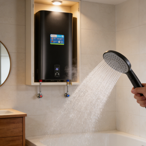 <span class=keywords><strong>Chauffe</strong></span>-<span class=keywords><strong>eau</strong></span> électrique mural en plastique de 100 L 220 V pour usage domestique et douche – Fabriqué en Chine - Product Image 1