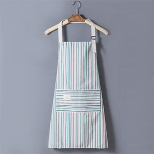 Tablier de cuisine minimaliste nordique pour femme, nouveau style maison, en toile respirante, résistant à la saleté, durable et lavable, vêtements de travail - Product Image 3