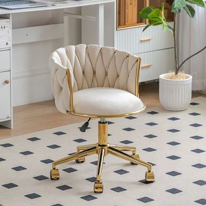 <span class=keywords><strong>Chaise</strong></span> de bureau en tissu au design moderne et luxueux K Light, avec clous dorés, <span class=keywords><strong>tabouret</strong></span> de coiffeuse pour chambre à coucher, <span class=keywords><strong>chaise</strong></span> d'ordinateur pour la maison, <span class=keywords><strong>chaise</strong></span> de coiffeuse pour table de maquillage - Product Image 6