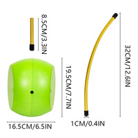 Shuran Correcteur de mouvement de bras en acier inoxydable pour entraînement de swing de golf, en forme de balle, avec sangle, pour droitiers/gauchers, portable, sport
