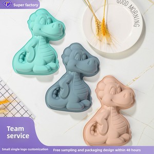 Großhandel Neue 3D <span class=keywords><strong>Dinosaurier</strong></span> Silikon Kuchen form Einfach zu verwendende wieder verwendbare Küche Backset zum Backen von Gelee mit Tier pfannen - Product Image 6