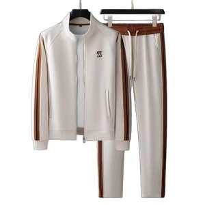 Nuova Tuta Sportiva Casual in Fibra di Bambù con Collo Alto per Primavera e Autunno, Abbigliamento Sportivo alla Moda da <span class=keywords><strong>Uomo</strong></span>, Maniche Lunghe, Vestibilità Dritta - Product Image 5