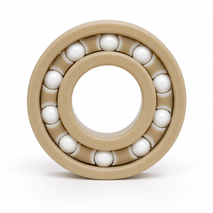 ตลับลูกปืนร่องลึก 6007 35x62x14 มม. — วงแหวน PEEK ลูกบอลเซรามิก ZrO2 กรง PEEK/PTFE - Product Image 6