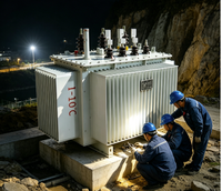 Transformateur immergé dans l'huile à trois bobinages Rainbow S13 315 kVA 10 kV/0,4 kV triphasé 50 Hz entièrement étanche