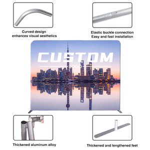 Fondo de Tela Portátil Personalizado de Primera Calidad con Sistema de Instalación Instantánea para Exhibiciones Profesionales en Ferias Comerciales - Product Image 2