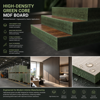 Panneau de cloison en panneaux de fibres MDF durables de 12 mm, conçu pour les cloisons de séparation coulissantes et les cabines de toilettes commerciales