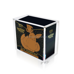 Pokemon cards booster box disolay case |magnetic lip|Framing Acrylic Grade| trading card game
