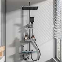 Ensemble de douche numérique thermostatique en bronze canon à 4 fonctions avec pommeau pluie, douchette à main et bidet pour hôtels, usines, OEM, ODM - Vente en gros