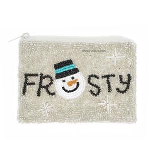 Precio de fábrica Be Merry Theme Nuevo monedero con cuentas hecho a mano Mini monedero de lona Bolsa de cierre de cremallera de calidad Bolsa de Venta caliente - Product Image 6