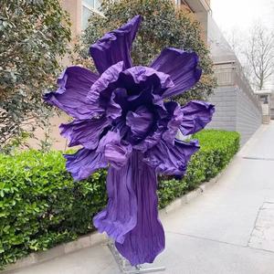 Grands fleurs en papier géantes faites à la main pour projets artistiques, décoration de scène de mariage, fleurs artificielles en papier - Product Image 5