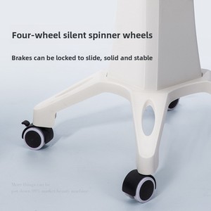 Carrito de belleza pequeño de plástico con base de mesa de burbujas para el cuidado de la piel del salón y el carro de herramientas móviles de belleza médica - Product Image 5