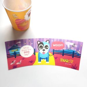 Etiqueta <span class=keywords><strong>IML</strong></span> <span class=keywords><strong>Lenticular</strong></span> 3D para Artesanato em Plástico para Copos e Marmitas com Estilos de Mascote de Música Animal Amor e Anjo - Product Image 2