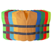 Gilet de sécurité réfléchissant haute visibilité 100 % polyester personnalisé 120 g pour travaux routiers et de construction, vente en gros de bonne qualité